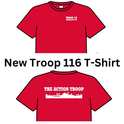 Troop 116 T Shirts | BSA Troop 116 Charlotte NC