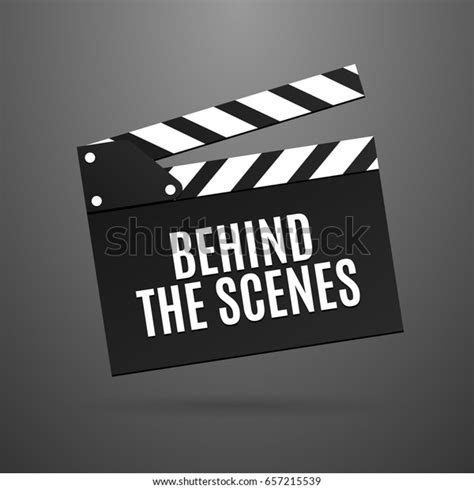 Movie Slapstick Vector Illustration Behind Scenes Stock Vector (Royalty ...