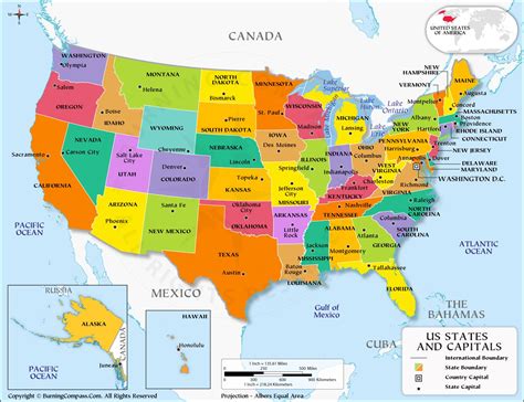 United States States And Capitals List