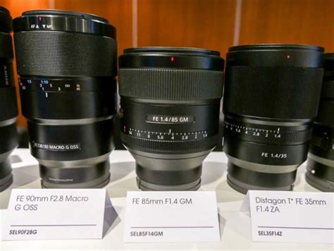 Real size GM versus Zeiss and G lens comparison – sonyalpharumors