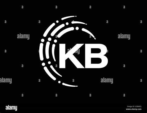 Initial Monogram Letter K B Logo Design Vector Template. K B Letter ...