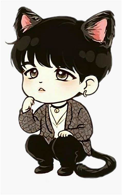 Bts Fanart Cute Suga, Hd Png Download , Png Download - Suga Bts Chibi ...