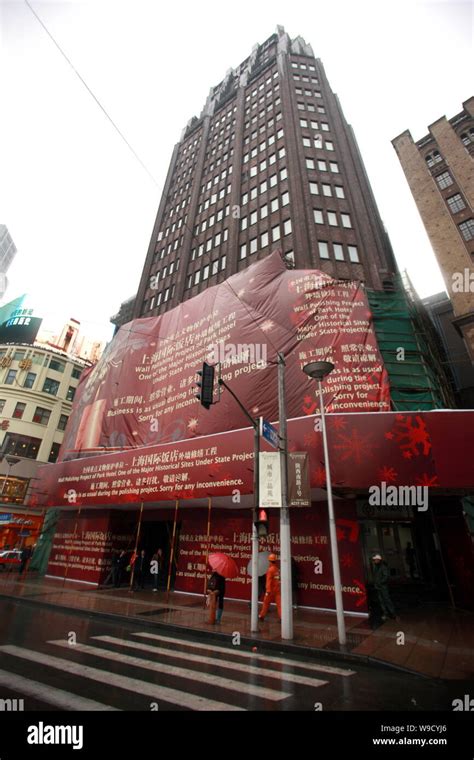 The Park Hotel is seen under renovation in Shanghai, China, 8 December ...