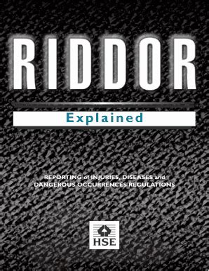 Fillable Online housingcare riddor explained form Fax Email Print ...