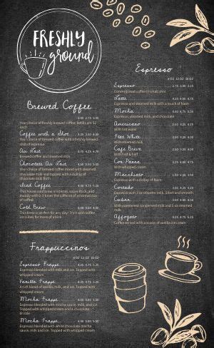 Coffee Shop Menu Templates - Easy to Edit - MustHaveMenus