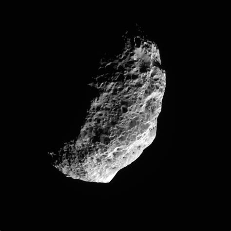 Saturn's moon Hyperion (real photo from cassini) Nasa Solar System ...