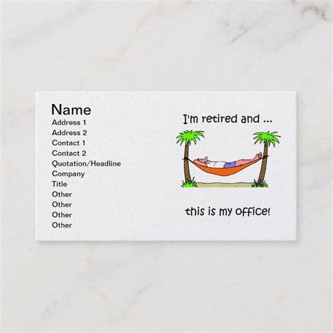 retirement business card | Zazzle.com | Retirement gifts for dad, Funny ...