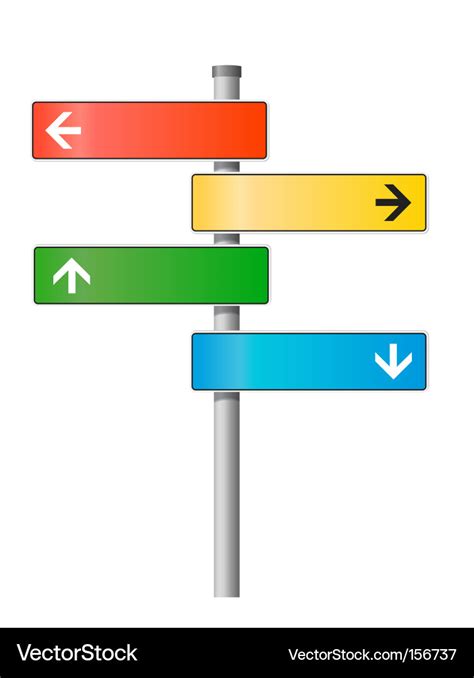 Signpost Royalty Free Vector Image - VectorStock