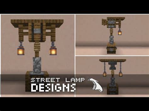 Minecraft: 8 Ideas of Street Lamp Designs - YouTube | Minecraft lantern ...