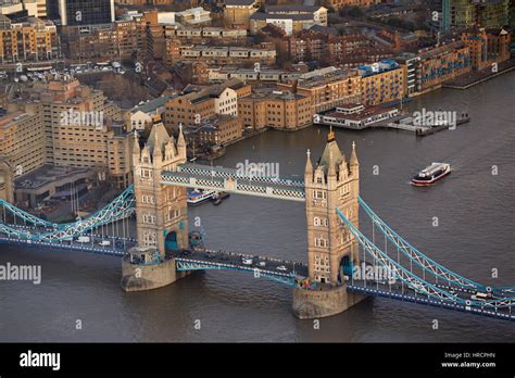 Aerial view of Tower Bridge, London Stock Photo - Alamy