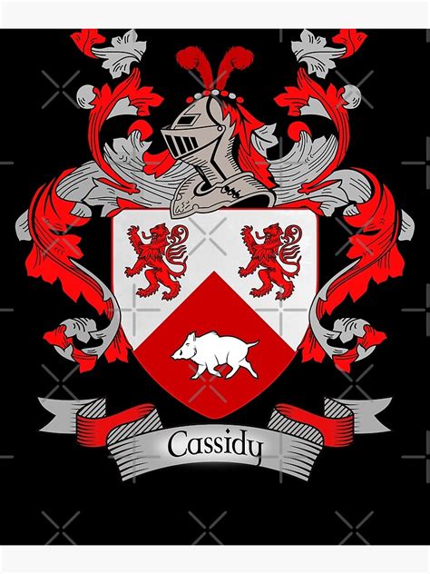 "Cassidy Coat of Arms | Cassidy Family Crest" Canvas Print by chuppys ...