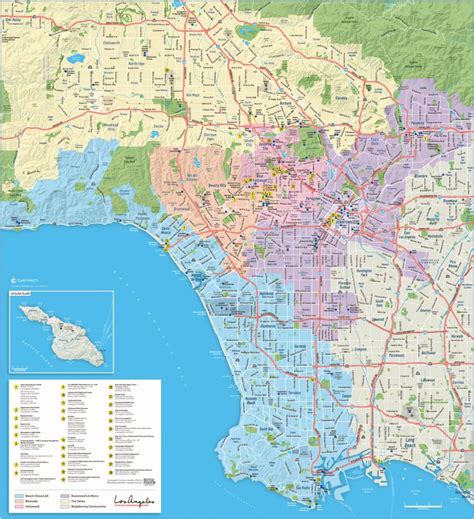 Large Los Angeles Maps For Free Download And Print | High-Resolution ...