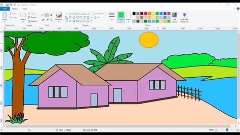 How To Draw In Ms Paint Drawing In Ms Paint Ms Paint Tutorial How To ...