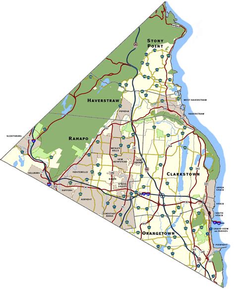 Rockland County Map