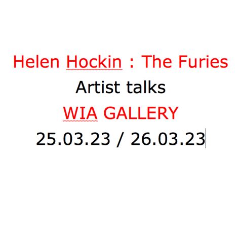 The Furies artist talks - WIA