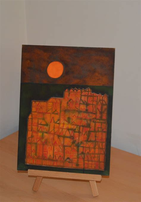 Original Abstract Painting Ancient Village - Etsy