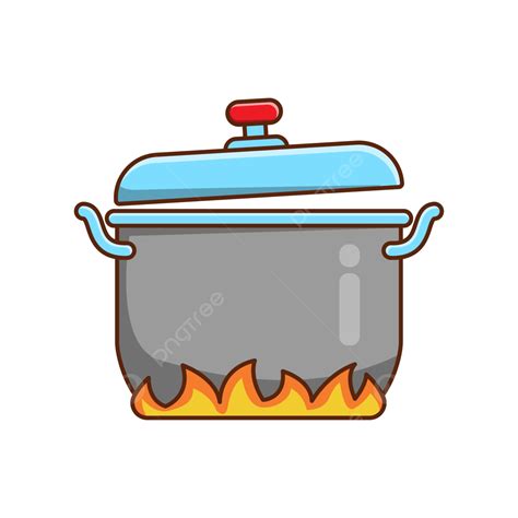 Cooking Pot Clipart Transparent PNG Hd, Cooking Pot Vector Illustration ...