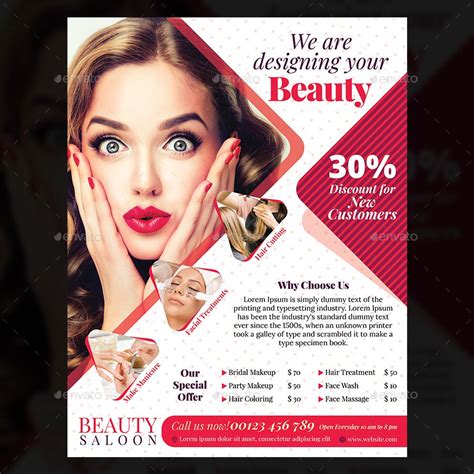 Beauty Salon Flyer | Beauty salon posters, Skin care salon, Beauty posters