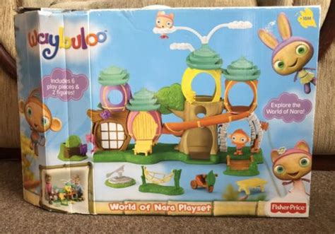 FISHER PRICE WAYBULOO WORLD OF NARA PLAYSET 7 x PLAY PIECES & 3 TOY ...