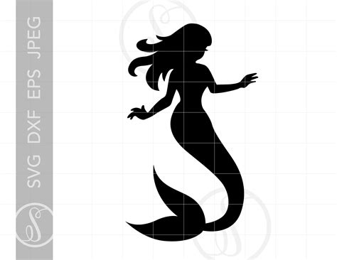 Mermaid Silhouette Images Clipart