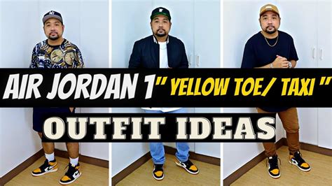 HOW TO STYLE | AIR JORDAN 1 "TAXI | YELLOW TOE" | OUTFIT IDEAS - YouTube