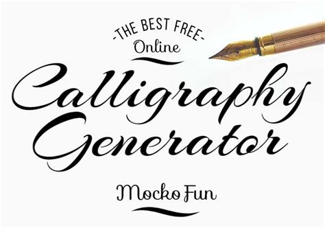 Calligraphy Generator Printable