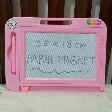 Papan magnet/ papan tulis magnetik/ Papan tulis hapus/ white board anak ...