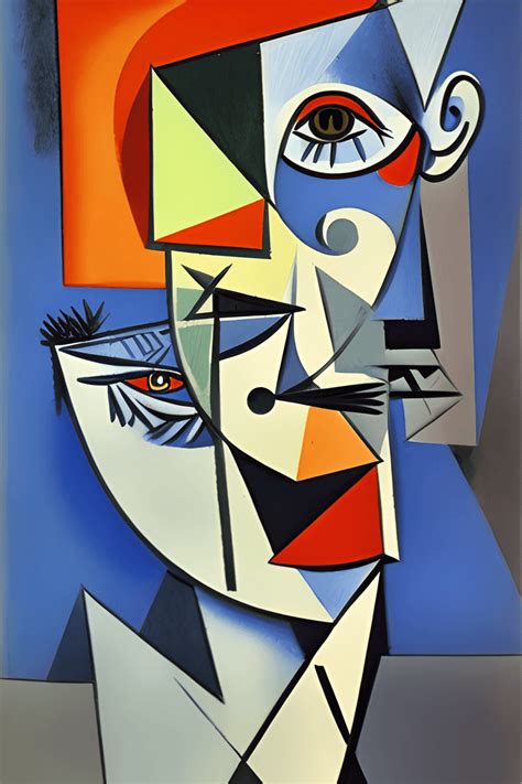 Pablo Picasso Closed Eye HD Cubism 3D Trending on Artstation · Creative ...