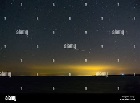 Night sky and stars with long exposure Stock Photo - Alamy