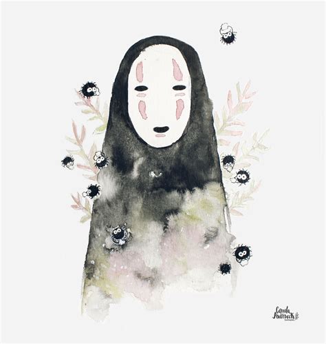 No Face Chihiro And Haku Studio Ghibli Fanart Studio Ghibli Art ...