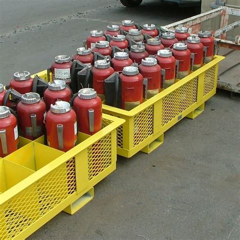 Safe Organized Fire Extinguisher Storage. Good Order Bad Order Forklift ...