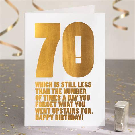 Humorous 70Th Birthday Wishes - Bitrhday Gallery