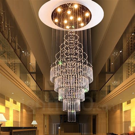 10 Lights Modern LED Crystal Ceiling Pendant Light Indoor Chandeliers ...