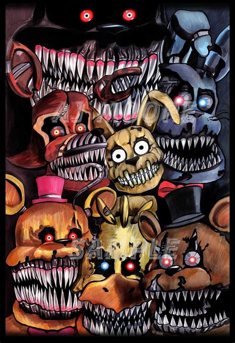 Nightmares Animatronics and Plushtrap | Fnaf, Five nights at freddy's ...