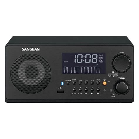 Sangean® WR22BK - FM-RBDS /AM/ USB Bluetooth Digital Tabletop Radio ...