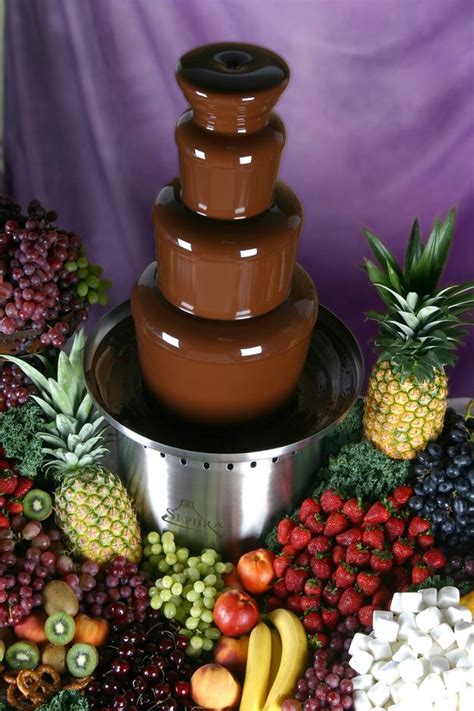 79 best Chocolate Fountain Set-Up Ideas images on Pinterest