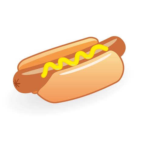 Vector for free use: Hot dog vector