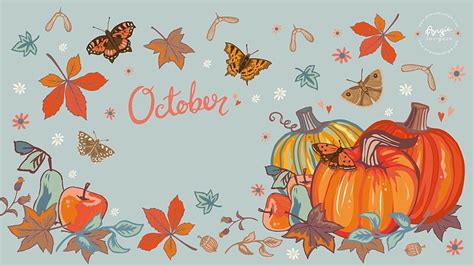 720P free download | October, calendar, autumn, orange, halloween ...