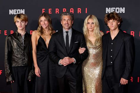 Patrick Dempsey Poses with All Three Kids and Wife Jillian on 'Ferrari ...