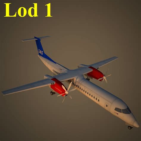 3d bombardier dash 8 q400