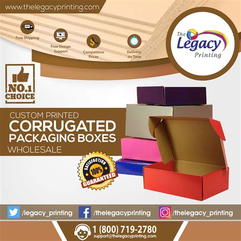 Custom Corrugated Boxes | Corrugated Boxes | The Legacy Printing ...