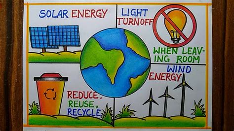 World Energy Conservation Day Poster Drawing,14th Dec | Save Energy ...