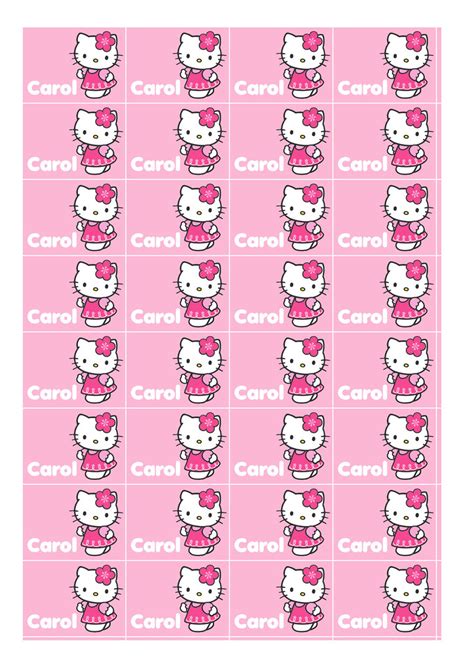 Customized and Printable Hello Kitty Stickers | Full Sheet S… | Flickr