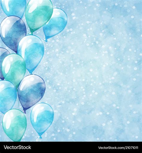 Blue balloons background Royalty Free Vector Image