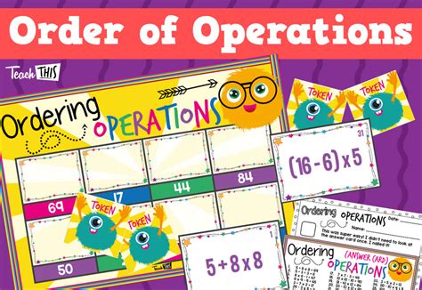 Order of Operations Game - Ordering Operations | Order of operations ...