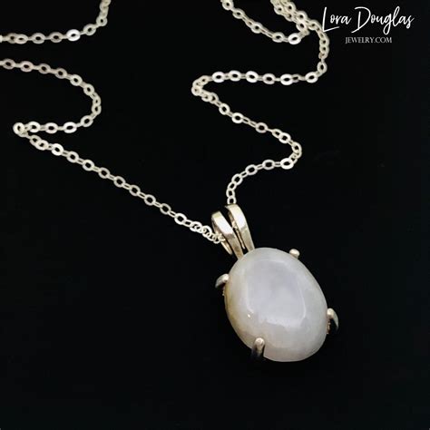 White Quartz Sterling Silver Pendant Necklace in 2021 | White quartz ...