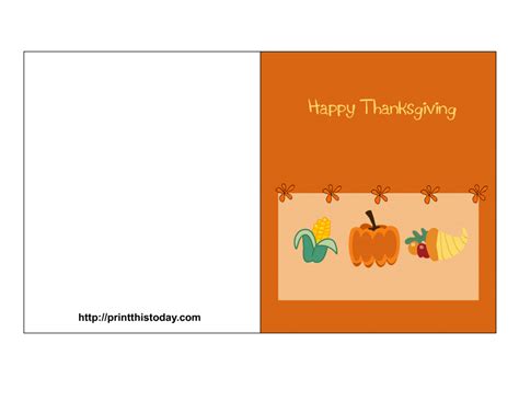 Free Printable Thanksgiving Greeting Cards