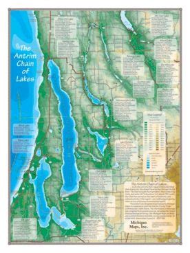 Antrim Chain of Lakes | Michigan Maps