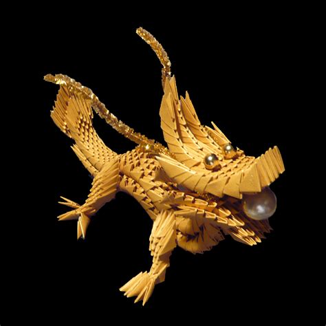 3d Scanner Image: 3d Origami Dragon