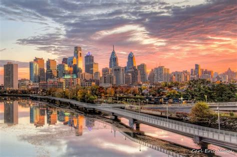 Philly Skyline by Carl Nappi | Philadelphia skyline art, Philadelphia ...